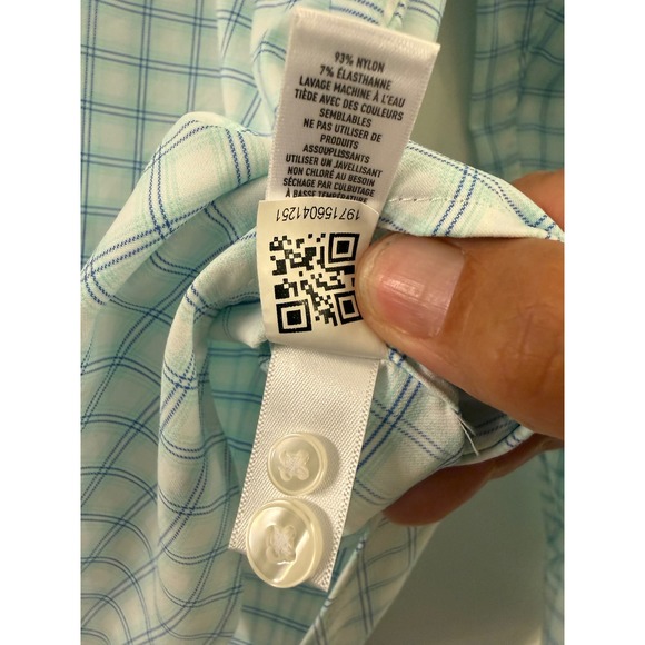 Bonobos Men's Slim Fit Long Sleeve Button Down Shirt Plaid Light Blue Size L - Picture 6 of 8